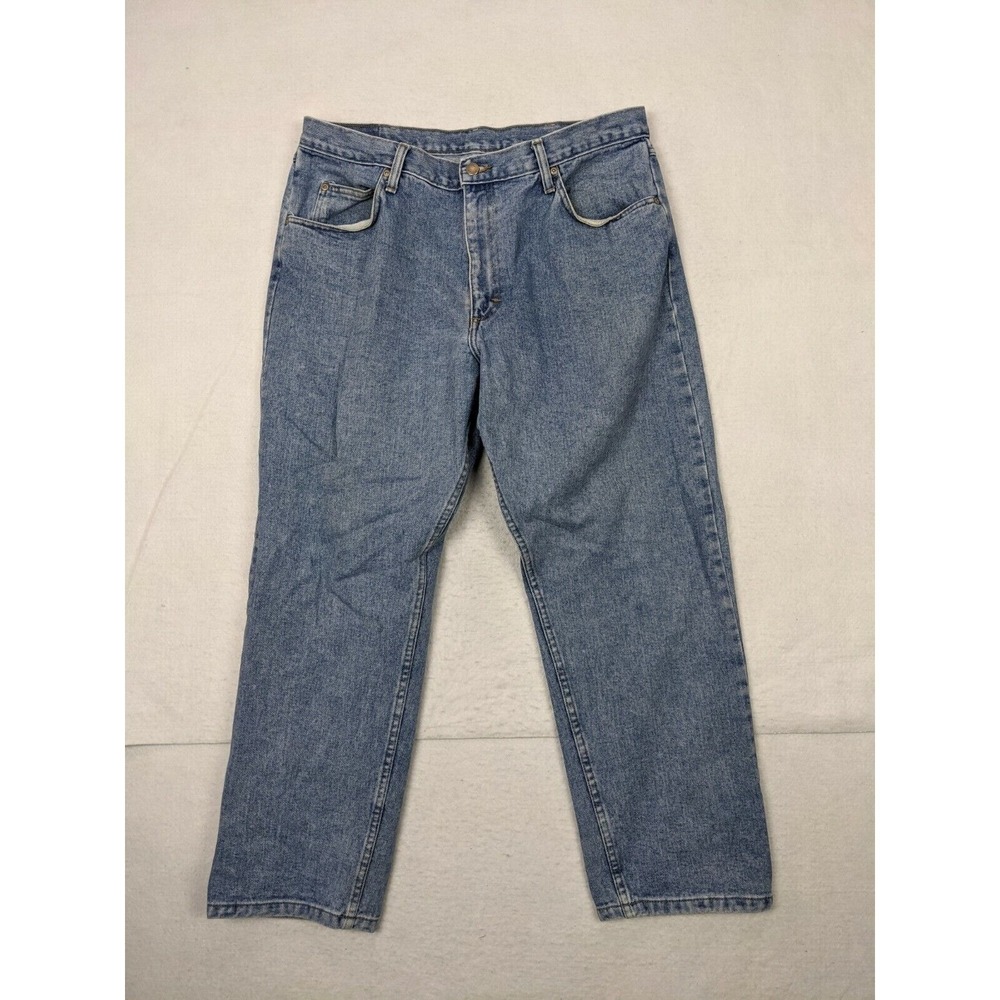 Mens‎ Wrangler Jeans Size 38 x 30 Cotton Blue
